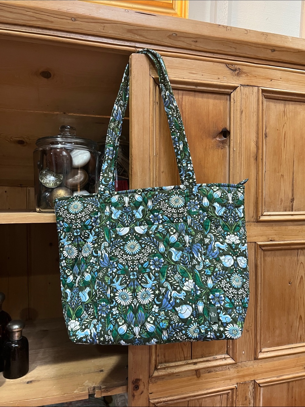 Vera Bradley Original Small Tote in Enchanted Woodland Pattern
